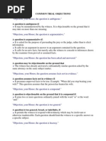 Objections Cheat Sheet Objections Cheat Sheet