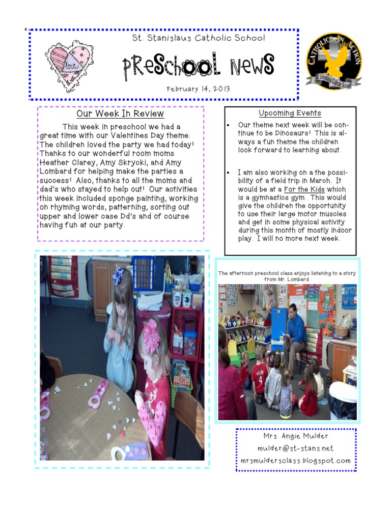 Preschool News 2 14 PDF
