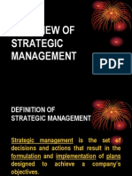 Overview of Strategic Management