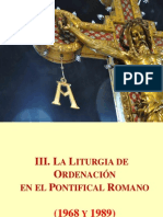 Liturgia de Ordenacion en El Pontifical Romano 1968-1989