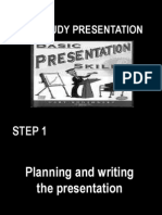 Case Study Presentation Planning