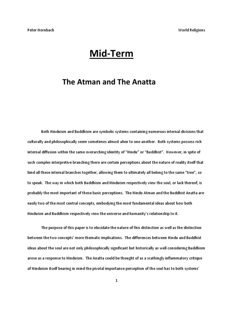 Essay on anatta image