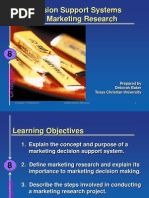 Decision Support Systems and Marketing Research: Prepared by Deborah Baker Texas Christian University