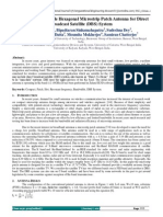 Single Layer Monopole Hexagonal Microstrip Patch Antenna For Direct Broadcast Satellite (DBS) System