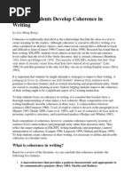 Download Helping Students Develop Coherence in Writing by Hlem Hope SN125601989 doc pdf