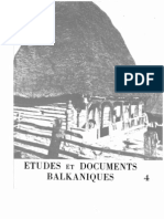 Etudes Et Documents Balkaniques - 4, 1982