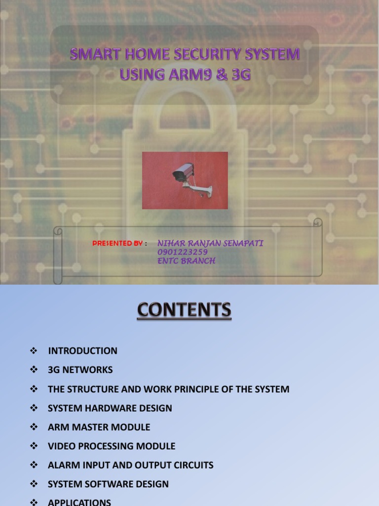 Home Security System | PDF | Embedded System | Security Alarm