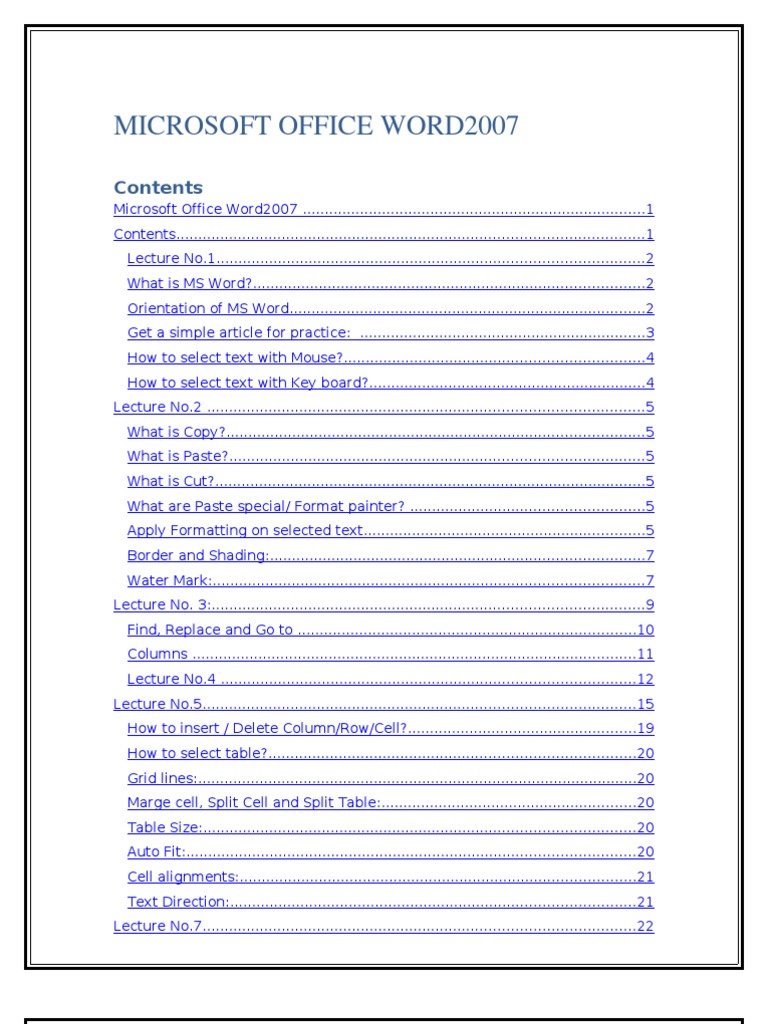 Ms Word Notes | PDF | Microsoft Word | Page Layout