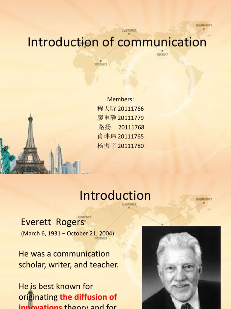 Introduction of communication_rogers.ppt Decision Making Innovation