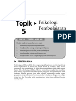 Topik 5 Psikologi Pembelajaran