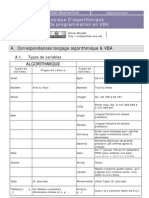 Lexique Algorithmique Et VBA