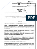 Decreto 4216 - de 2009