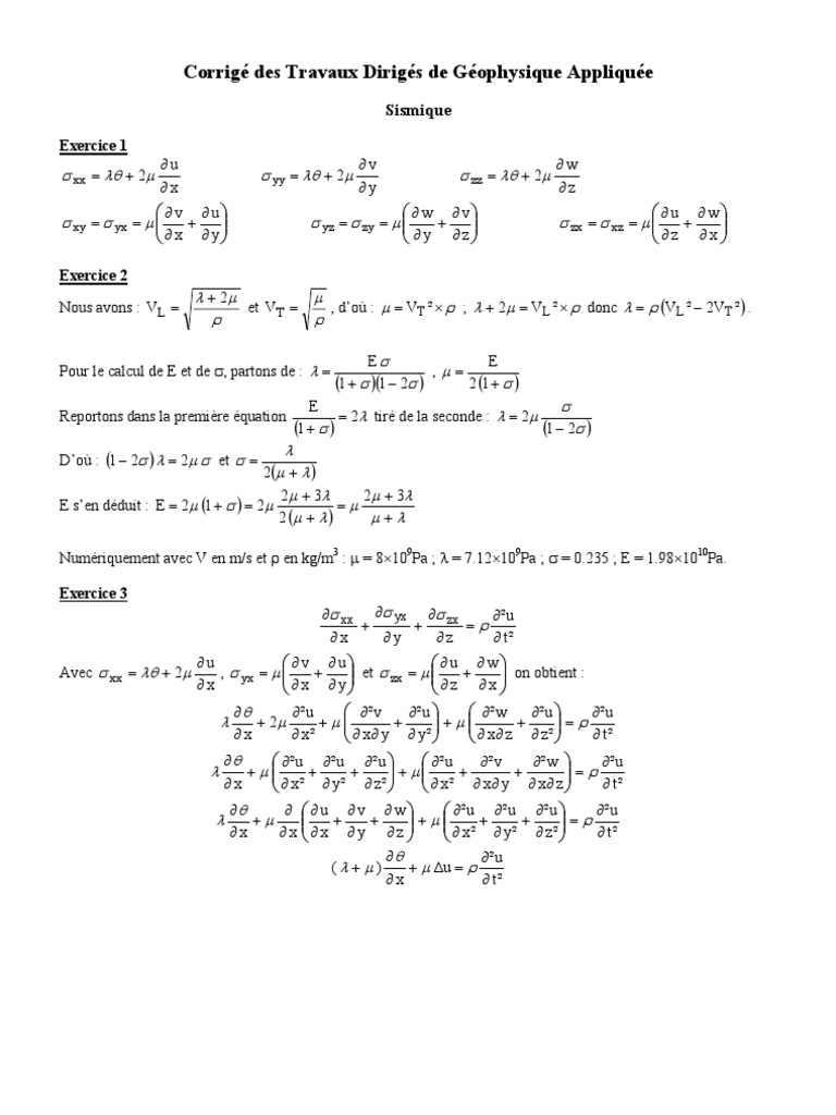 Corrige TD 2 | PDF | Méthodes et références pédagogiques