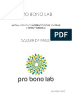 Pro Bono Lab - Dossier de Presse