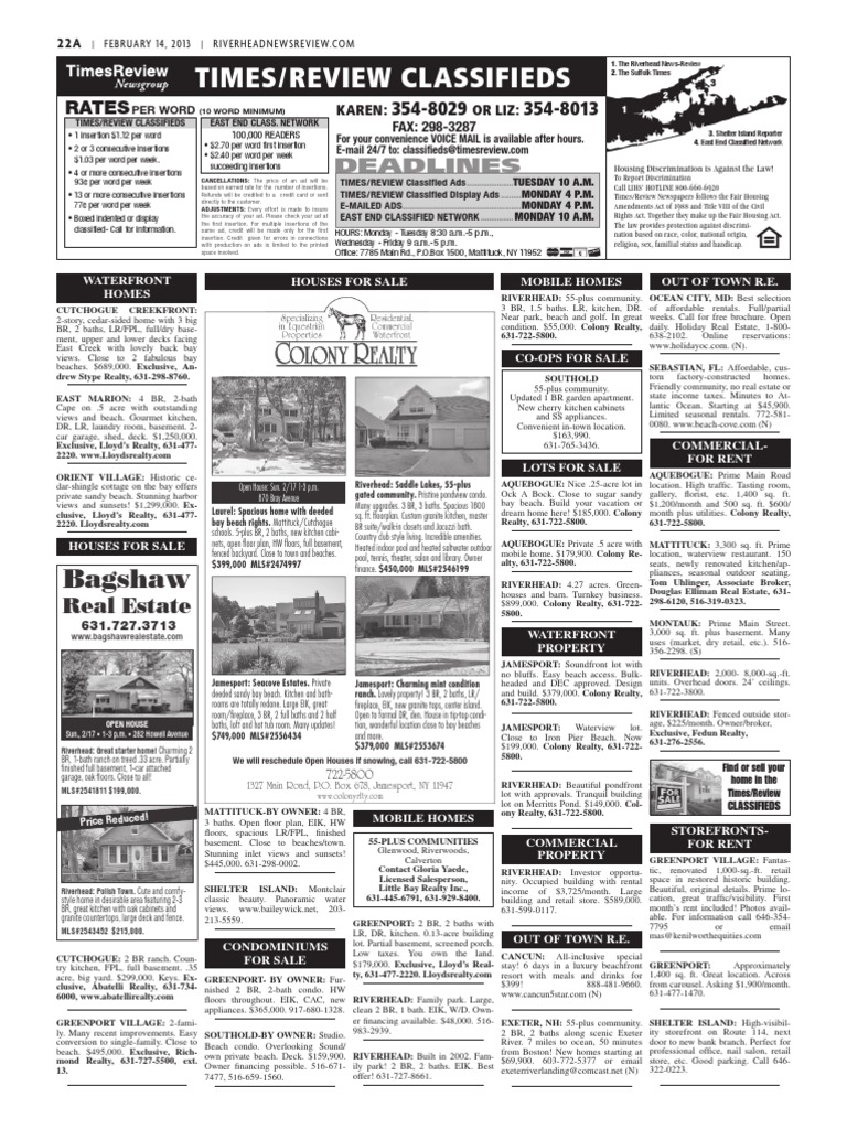 Times Review Classifieds Feb. 14, 2013 Accountant Certified Public