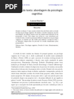 A revisão de texto - abordagem da psicologia cognitiva