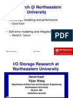 I/O Storage Research at Northeastern University