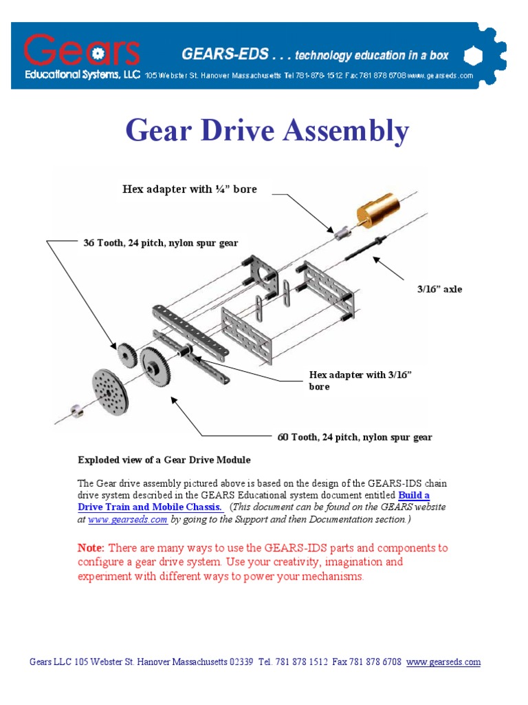 Nylon Gearset Instructions Download Free PDF Gear Screw