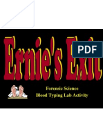 Forensic Science Blood Typing Lab Activity