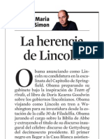 Josep Maria Ruiz Simon. La Herencia de Lincoln