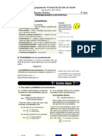 Resumo Da Teoria de Probabilidades e Estatistica 9º Ano PDF