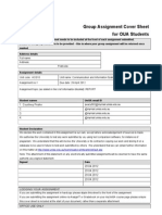 OUA Group Assignment Cover Sheet Template for Communication and Information Systems in Business