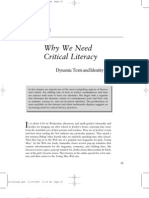 Why Critical Literacy for Dynamic Texts