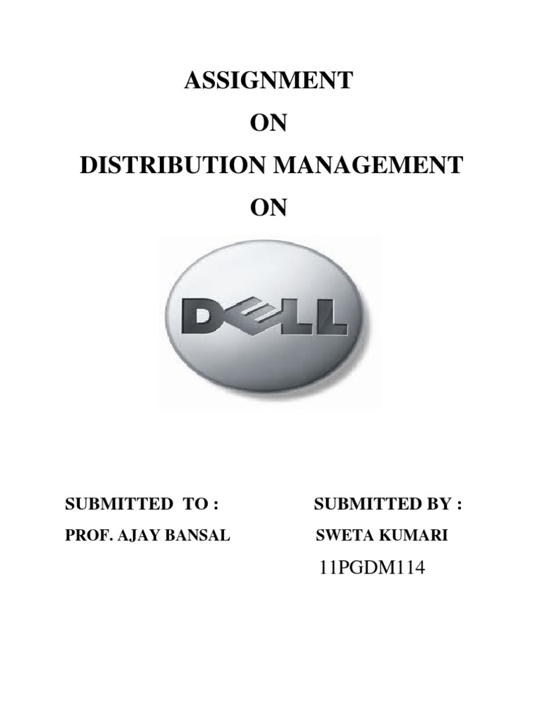Dell Distribution Channel Effectiveness Study | PDF | Dell | E Commerce