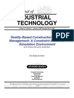 Reality-Based Construction Project Management: A Constraint-Based 4D Simulation Environment