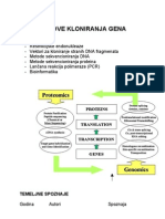 Osnove Kloniranja Gena