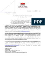 Comunicado de Prensa 003 - Taller La Página Escrita PDF