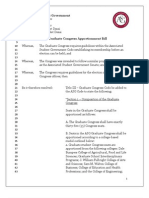 ASG Senate Bill No. 20 - Graduate Congress Apportionment