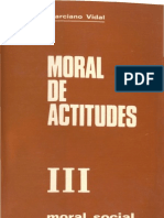Marciano Vidal, Moral de Actitudes III. Moral Social