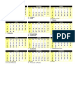 Calendário 2013 - Com Feriados