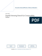 Rapidly Estimating Natural Gas Compressibility Factor: From The Selectedworks of Alireza Bahadori