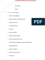 Topicos para o Exame de Morfologia e Fisiologia Oral