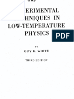 Experimental Techniques in Low Temperature Physics - White , Meeson