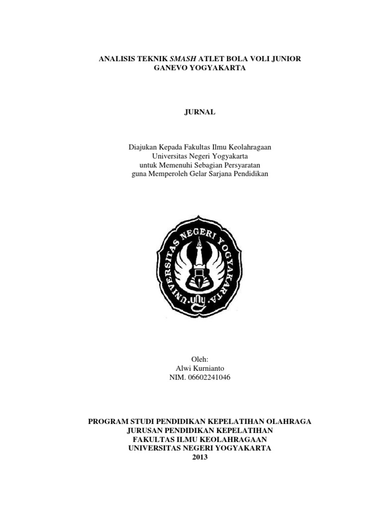 Jurnal Olahraga Bola Voli