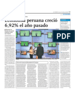 Economia Peruana Crecio 6.92% - 2011