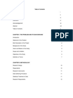 Table of Contents Feasib Modified