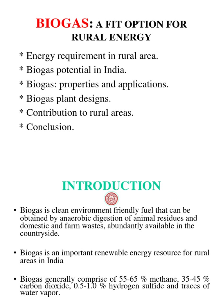 Biogas: Renewable Energy for Rural India | PDF | Biogas | Natural Gas