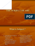 Subject of Art - Presentation