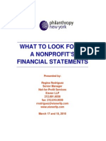 36800WHAT TO LOOK FOR IN
A NONPROFIT’S
FINANCIAL STATEMENTS