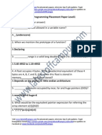 KPIT Sample Programming Placement Paper Level1