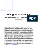 Thoughts On Evolution