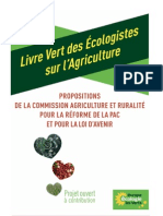 Le livre vert des écologistes sur l'agricuture 