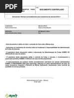 Normas e Procedimentos para condução de veículos