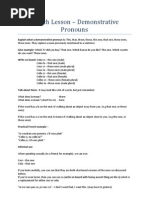Download Demonstrative Pronouns Lesson Plan by Jay Pras SN125763590 doc pdf