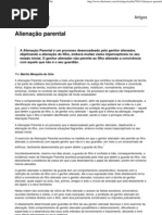 Alienação parental - Artigo jurídico - DireitoNet