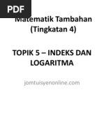 Modul 5 Indices & Logarithms  Logarithm  Lie Groups
